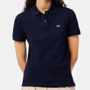 Lacoste Classic Petit Piqué Polo Shirt – Navy – Women XS / Size 32